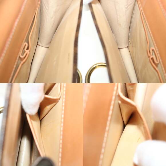 CELINE Macadam Canvas Hand Bag Pvc Leather Brown - Picture 12 of 13